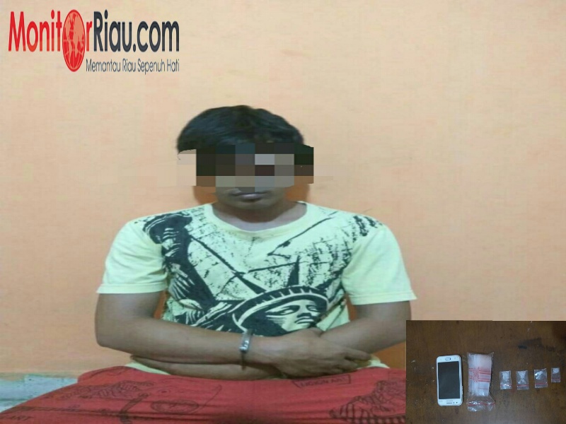 Sat Narkoba Polres Bengkalis berhasil melumpuhkan seorang pengedar narkoba di Mandau
