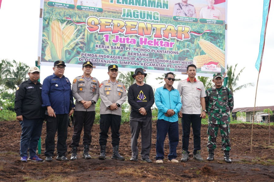 Bupati Herman Ikuti Tanam Jagung Serentak 1 Juta Hekta