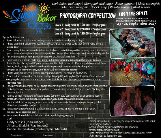 Ayo Ikut Lomba Foto Pesta Sungai Bokor 2017