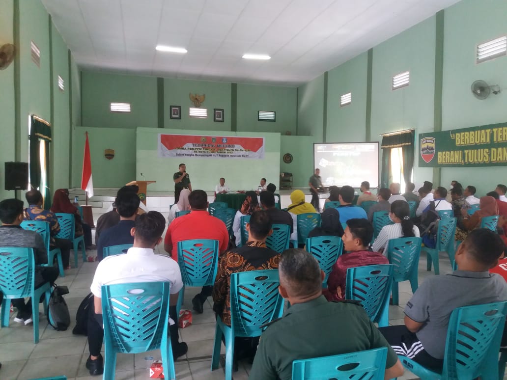 Bakal Gelar Lomba PBB dan PPM, Kodim 0320/Dumai Laksanakan Technical Meeting