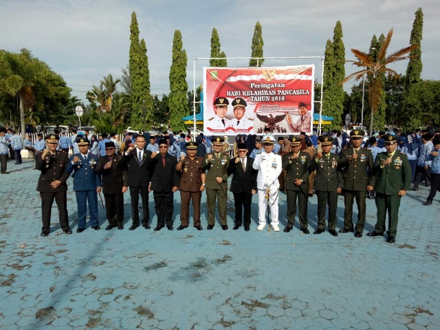 Dandim 0320/Dumai jadi Irup Upacara Peringatan Hari Lahir Pancasila