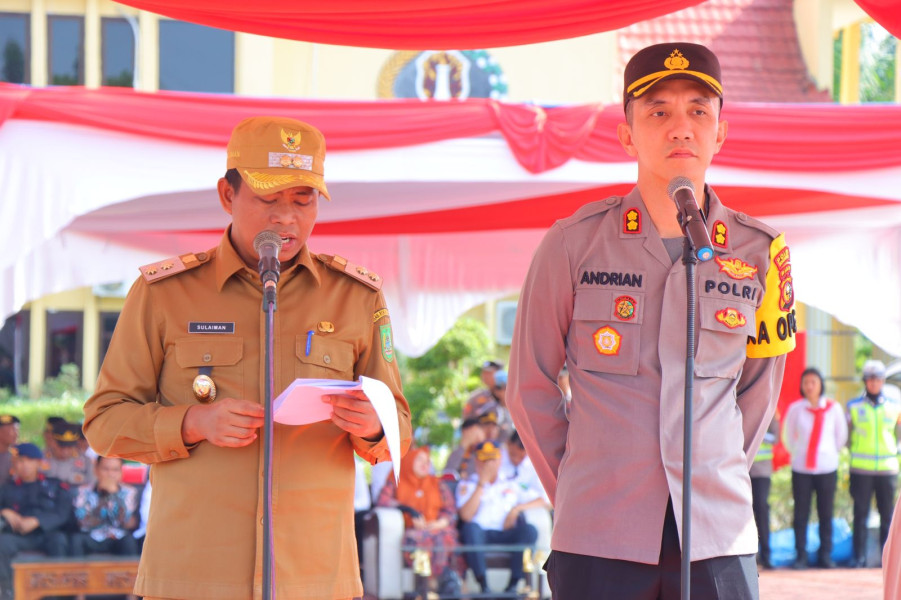 Apel Gelar Pasukan Ops Ketupat Lancang Kuning 2023, Wabup H Sulaiman Sampaikan Amanat Kapolri