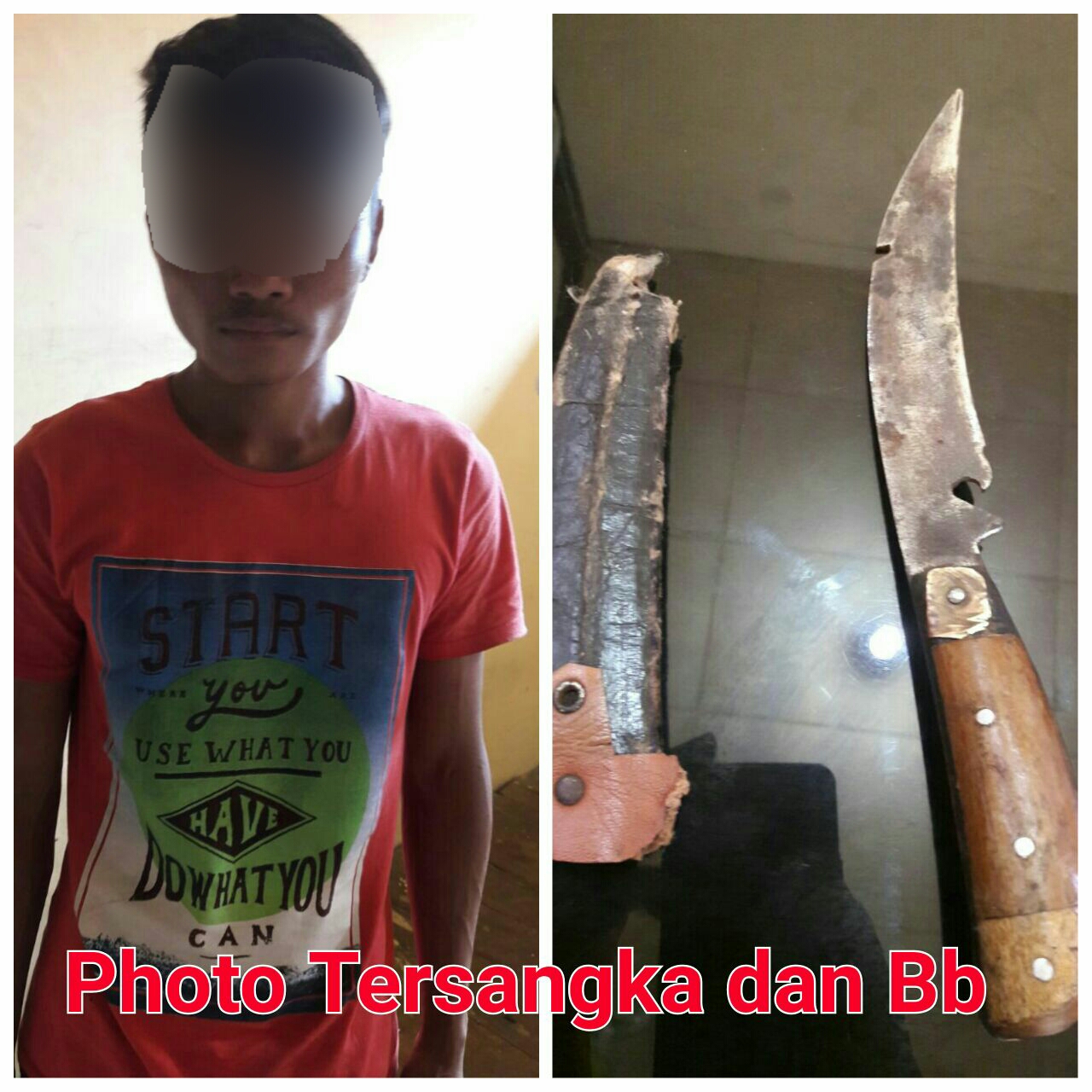 Pria Ini Diamankan Polisi, Bawa Sajam Saat Hiburan Malam