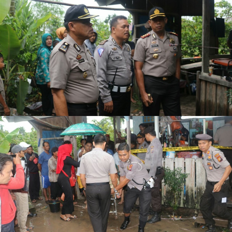 Kapolres Inhil Datangi Langsung TKP Pembunuhan di Pekan Arba