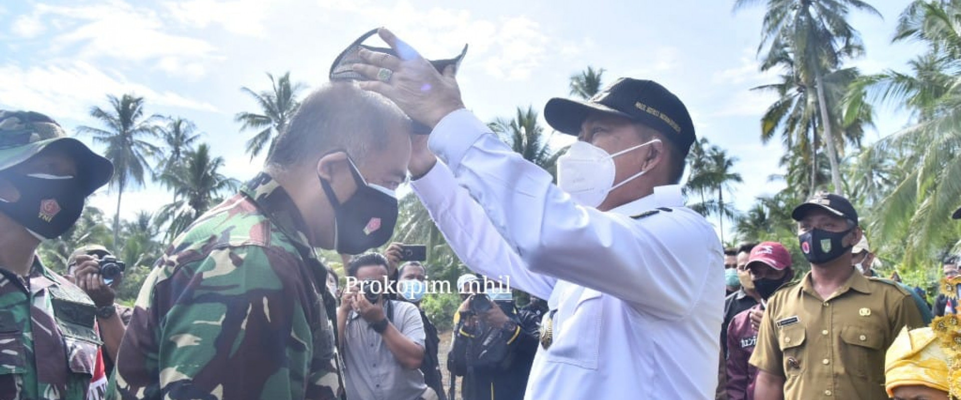 Mendarat di Inhil, Tim Wasev dari Mabes TNI Disambut Hangat oleh Wabup