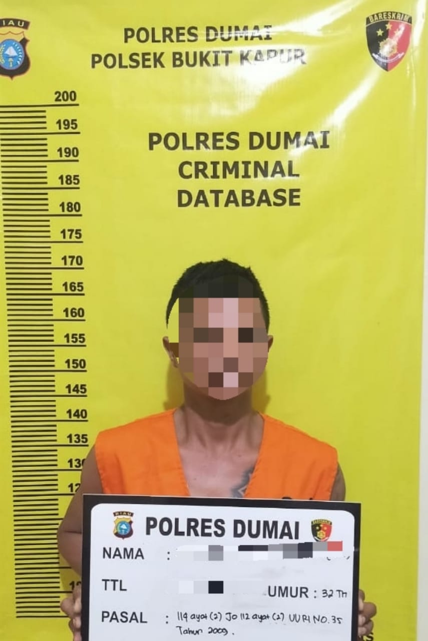 Edarkan Shabu, Pria Ini Dibekuk Polsek Bukit Kapur