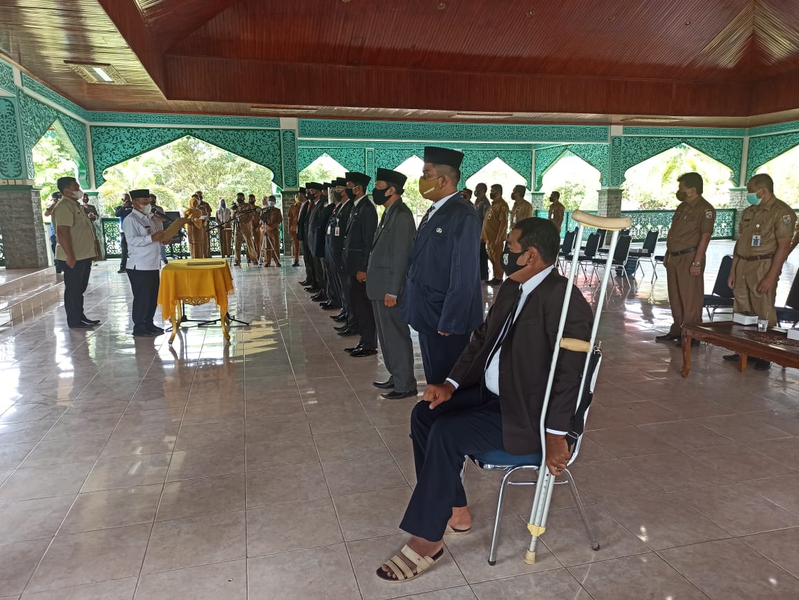 Bupati Pelalawan Pimpin Angkat Sumpah Pejabat Daerah