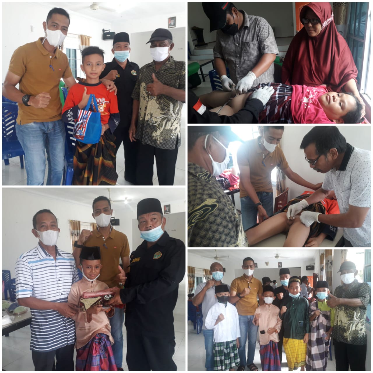 Warga Mengaku Sangat Terbantu Adanya Khitan Gratis Dari LMB Kepri