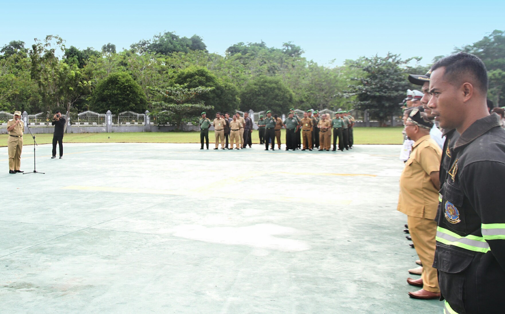 Sambut Kedatangan Panglima TNI, Wabup Siak Pimpin Apel Siaga