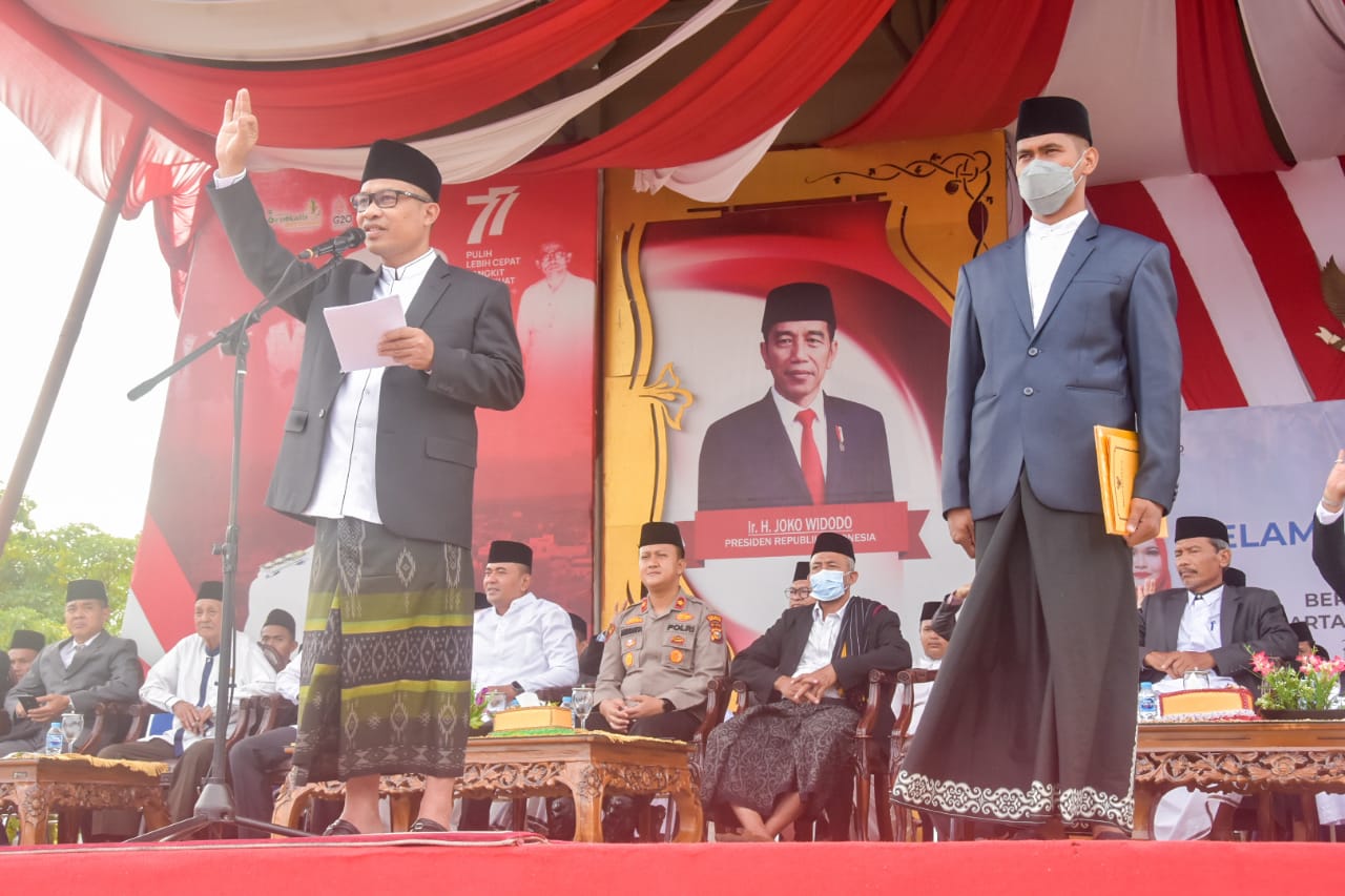 Diikuti Ratusan Peserta, Upacara Hari Santri Digelar di Lapangan Tugu Bengkalis