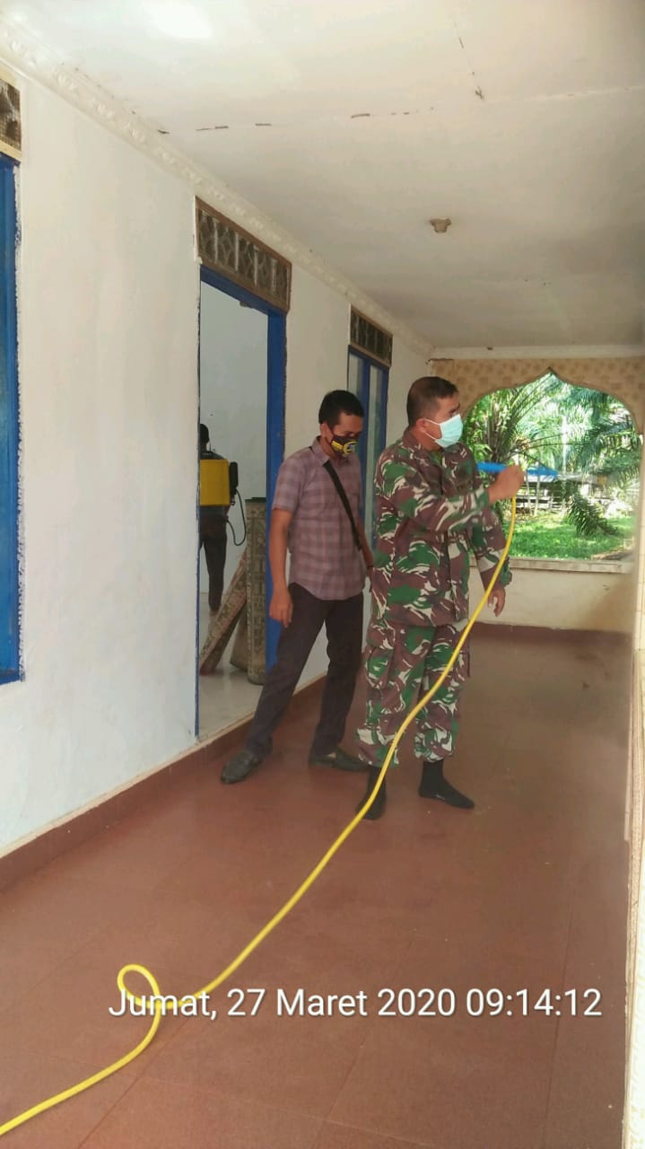 TMMD ke 107, Sasaran Non Fisik, Penyemprotan Disinfektan