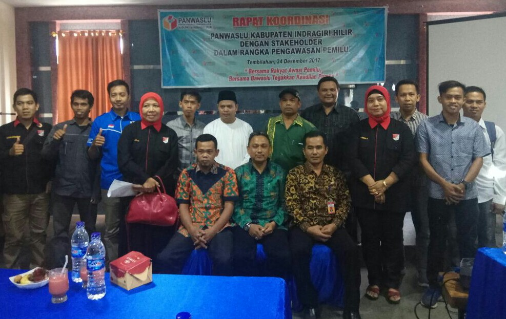 Panwaslu Inhil Taja Rakor dengan Stakeholder