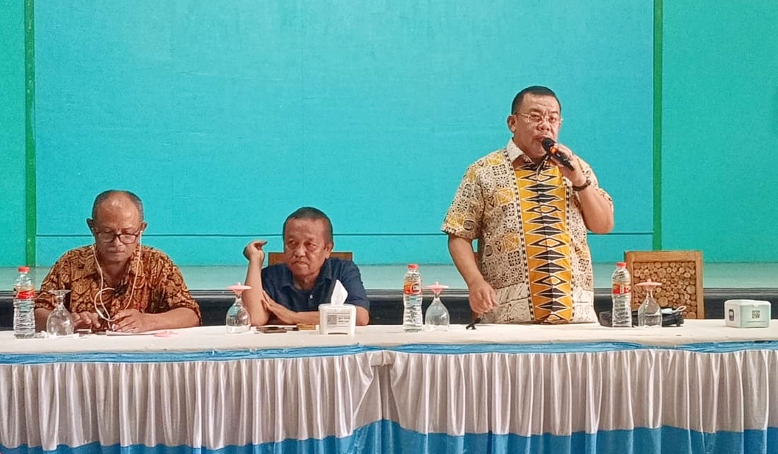 Maju Jadi Caleg DPR-RI Sumut III, Mangihut Sinaga Sapa PPTSB Langkat