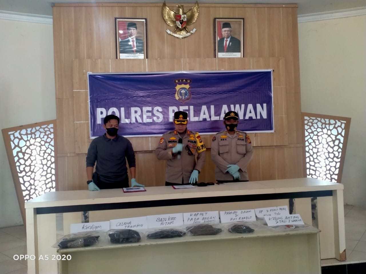 Polres Pelalawan Berhasil Ungkap Kasus Pembunuhan Siswi SMP
