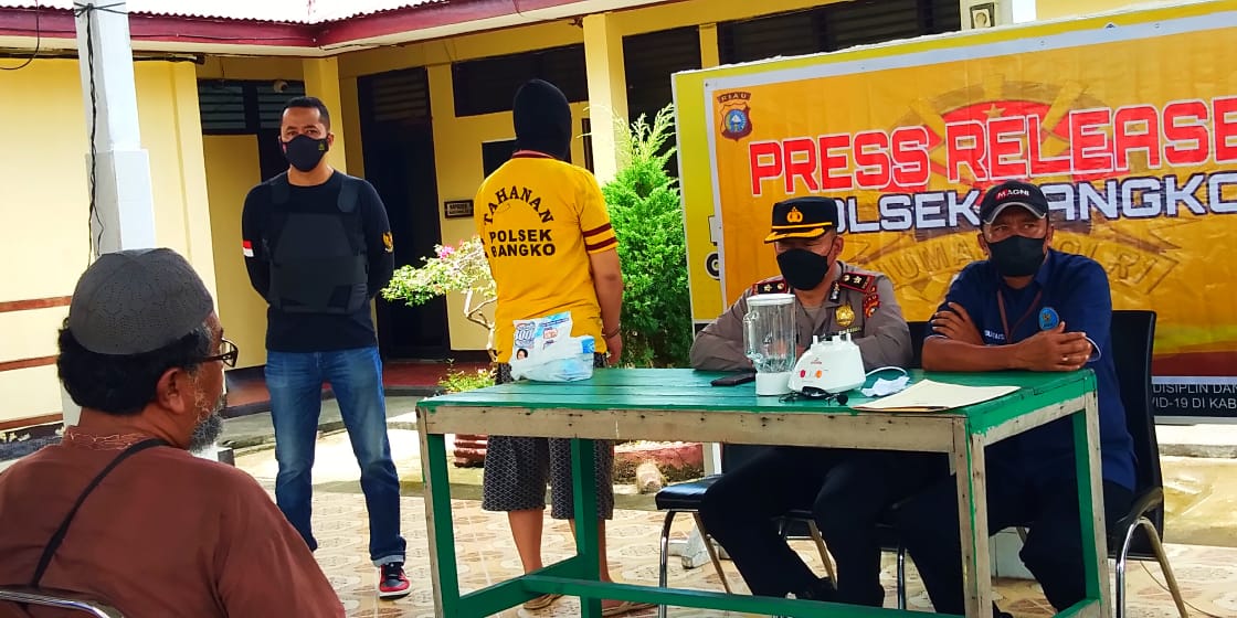 Polsek Bangko Musnahkan Barang Bukti Ekstasi Jenis Baru