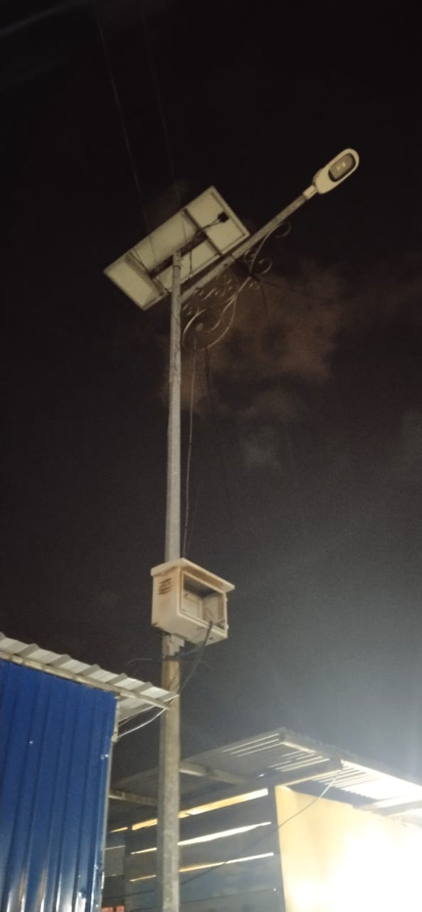 Lampu PJU di Janur Kuning Dumai Nyaris Mati Total