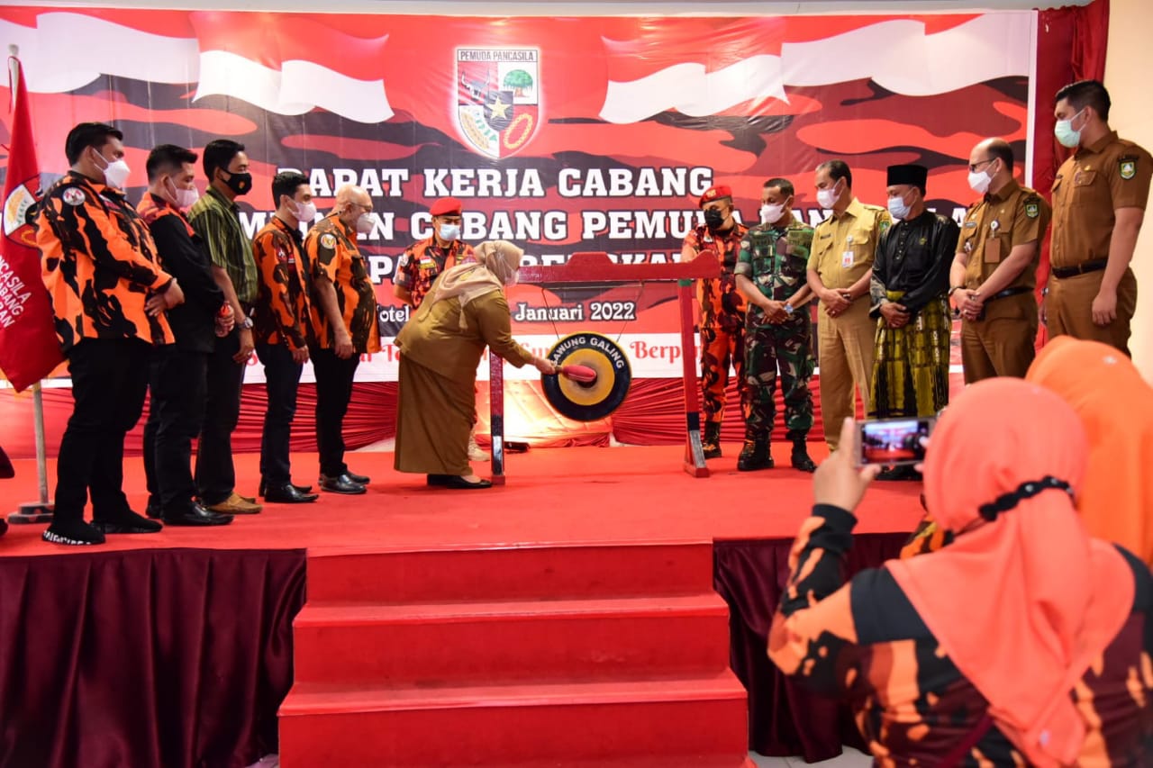 Bupati Bengkalis, Kasamarni Buka Rakerda MPC PP