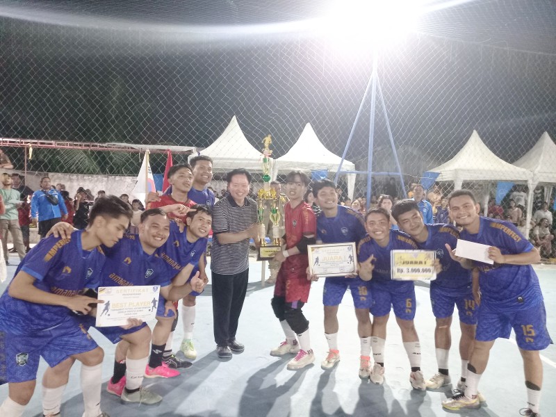 HKBP IMMANUEL Juara Turnamen Futsal Pemuda Gereja se Kota Dumai