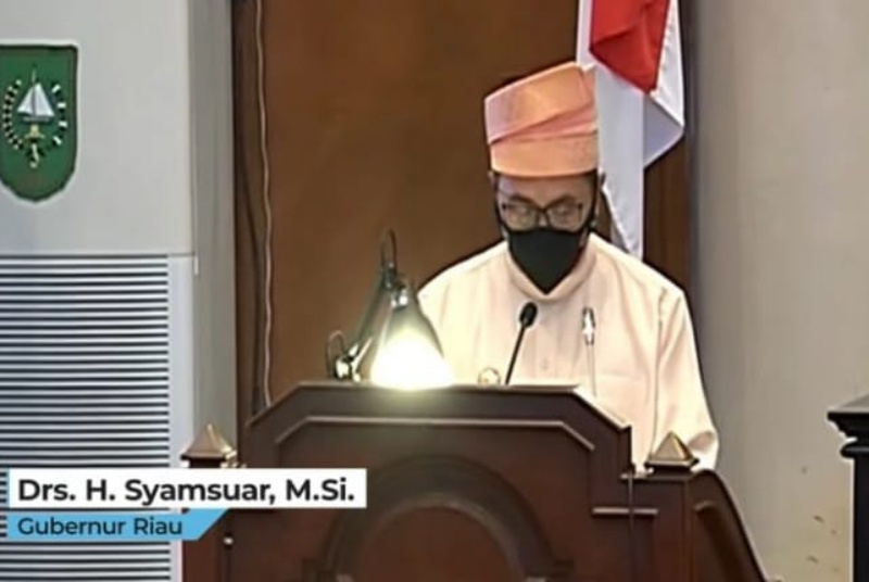 Rapat Paripurna HUT ke-64 Riau, Gubri Paparkan Ekonomi Riau Alami Pertumbuhan