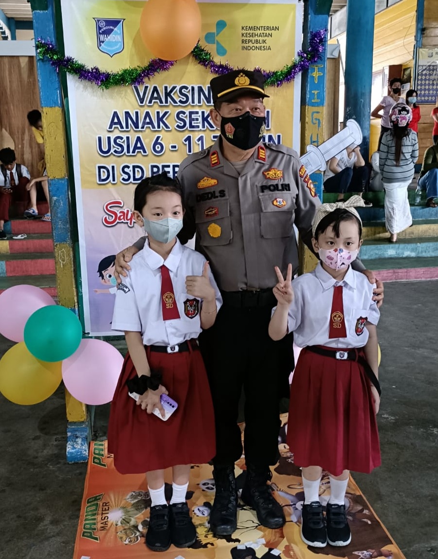 Polsek Bangko Gelar Vaksin Massal dan Penyekatan