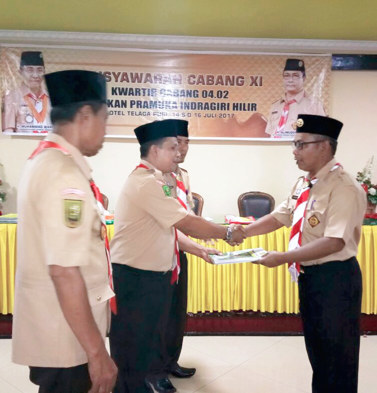 Junaidi Pimpin Kwarcab 04.02 Gerakan Pramuka Inhil