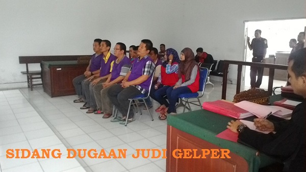 Sidang Lanjutan Judi Gelper Berkedok Izin Permainan Anak Kembali Disidangkan