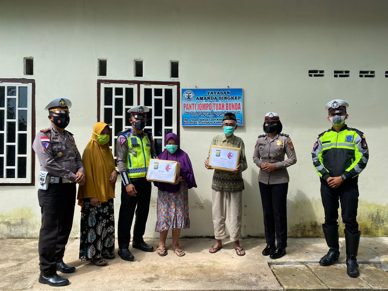 Kasat Lantas Polres Lingga Pimpin HUT Lalu Lintas Ke-66, Langsung Silaturahmi Ke-Masyarakat