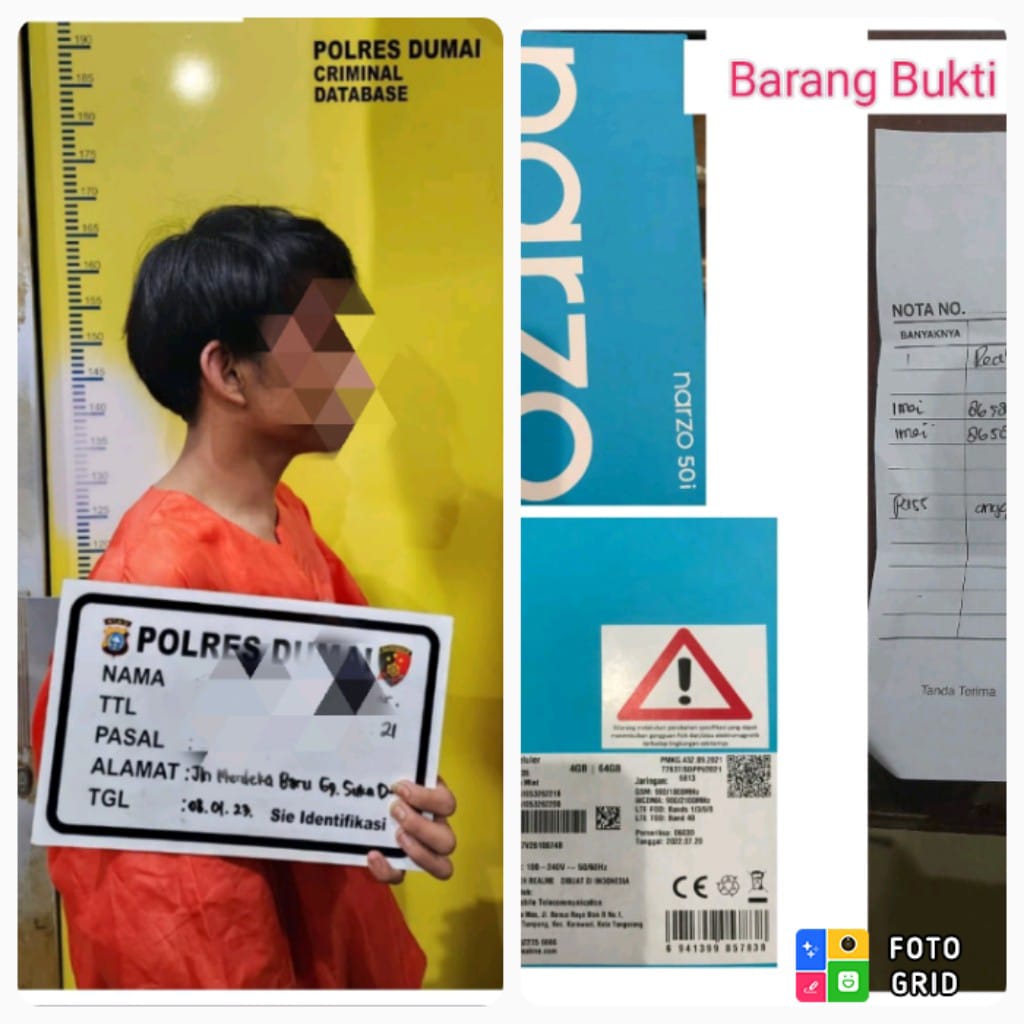 Diduga Menggelapkan Barang, JM Diciduk Polres Dumai