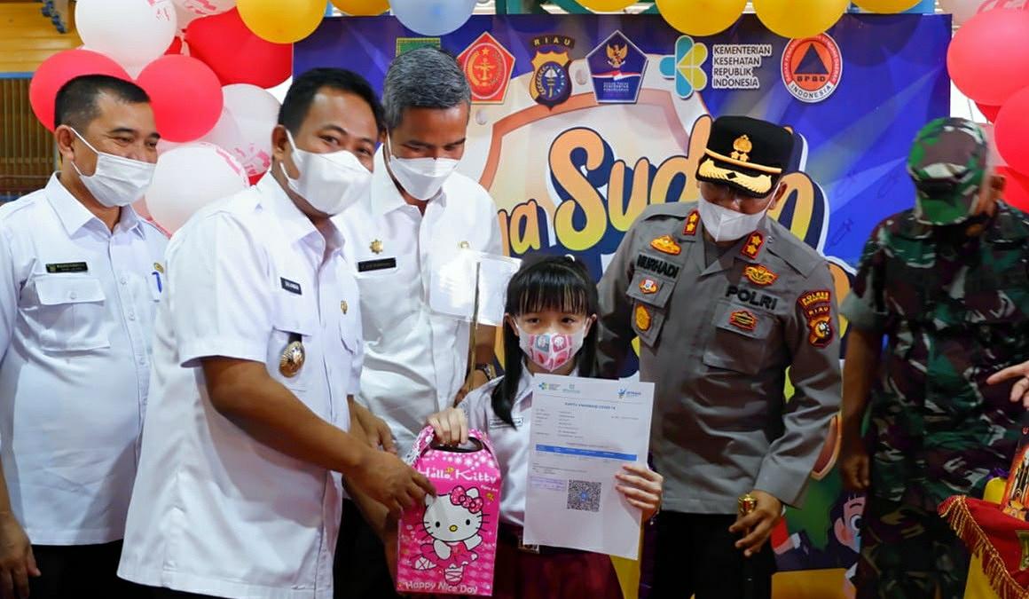 Pemkab Rohil Launching Vaksinasi COVID-19 Untuk Anak Berusia 6 Sampai 11 Tahun