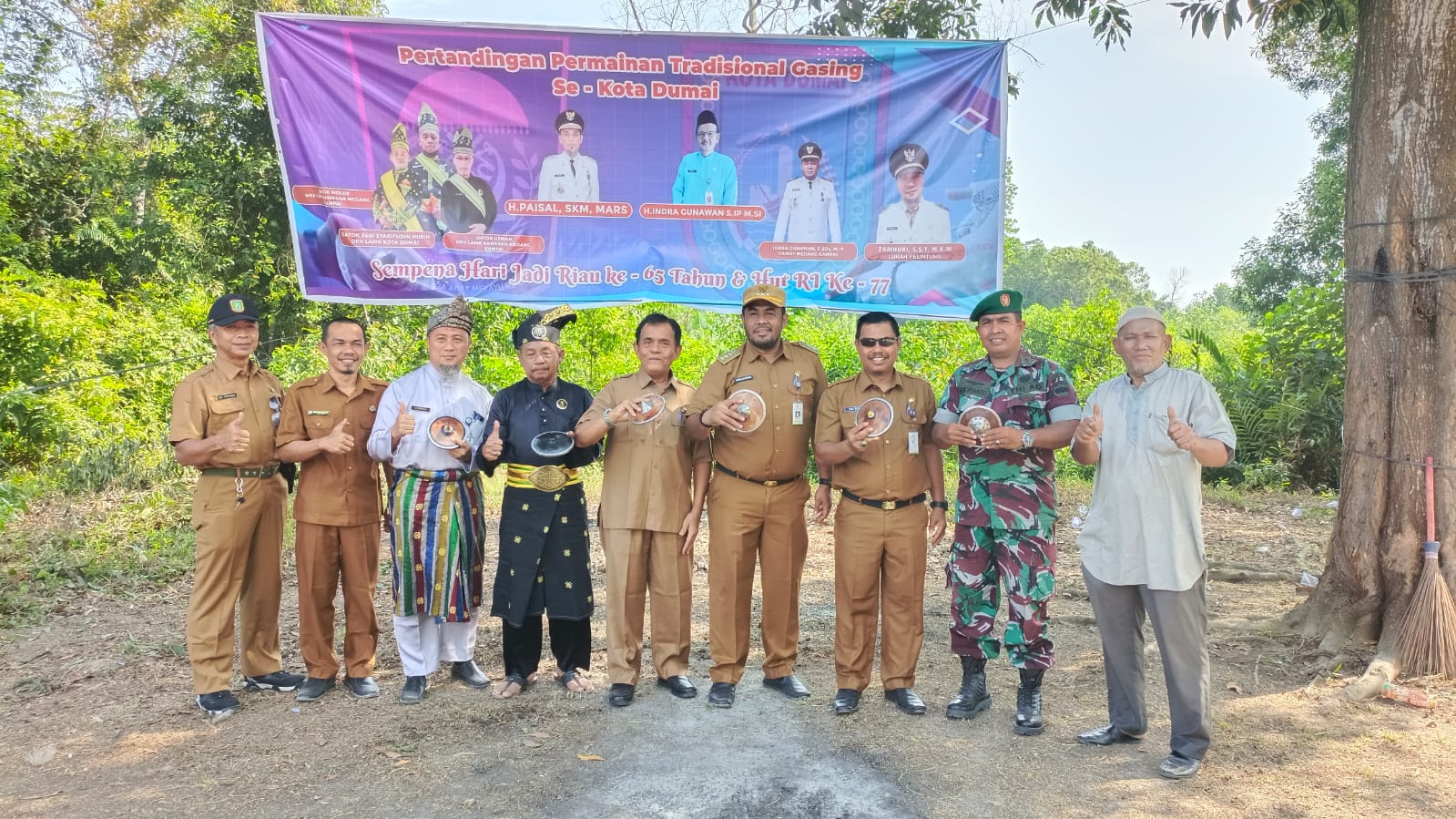 Pelda Hendrianto Hadiri Kegiatan Perlombaan Gasing Dalam Rangka HUT RI Ke 77 Tahun 2022