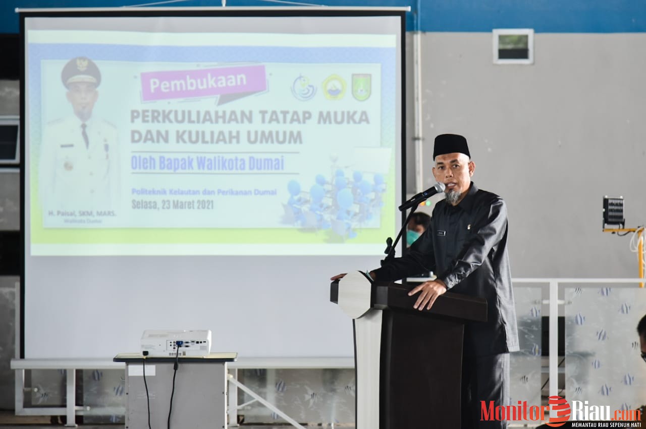 Wako Dumai Buka Kuliah Tatap Muka di Politeknik Kelautan dan Perikanan