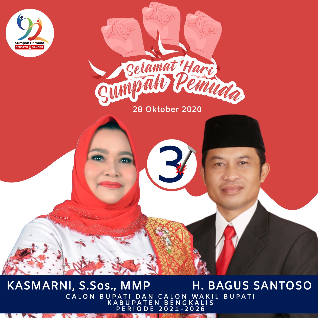 Peringati Hari Sumpah Pemuda, Kasmarni Ajak Pererat Persatuan dan Kesatuan 