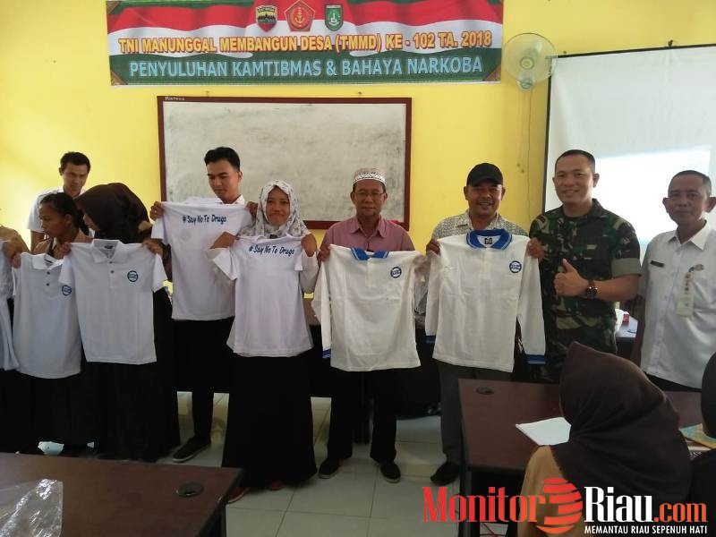 Satgas TMMD Kodim 0320/Dumai gandeng BNN Kota Dumai Adakan Penyuluhan