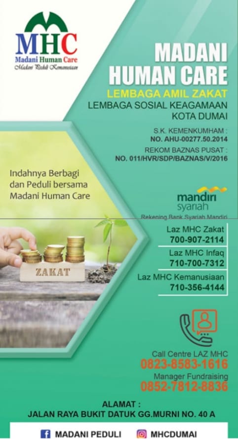 Bersama LAZ MHC Dumai, Salurkan Infaq Terbaikmu