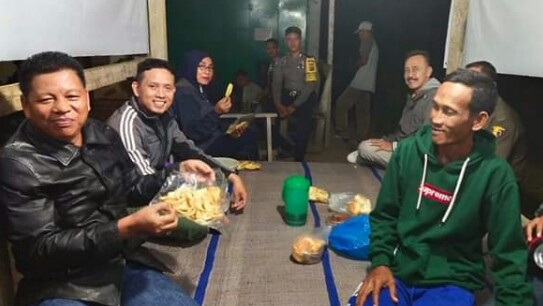 Camat Rantau Utara Melakukan Monitoring ke Siskamling Aek Paing