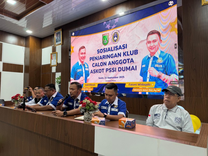 Gelar Sosialisasi, ASKOT PSSI Dumai Bertemu Pengurus Klub Calon Anggota