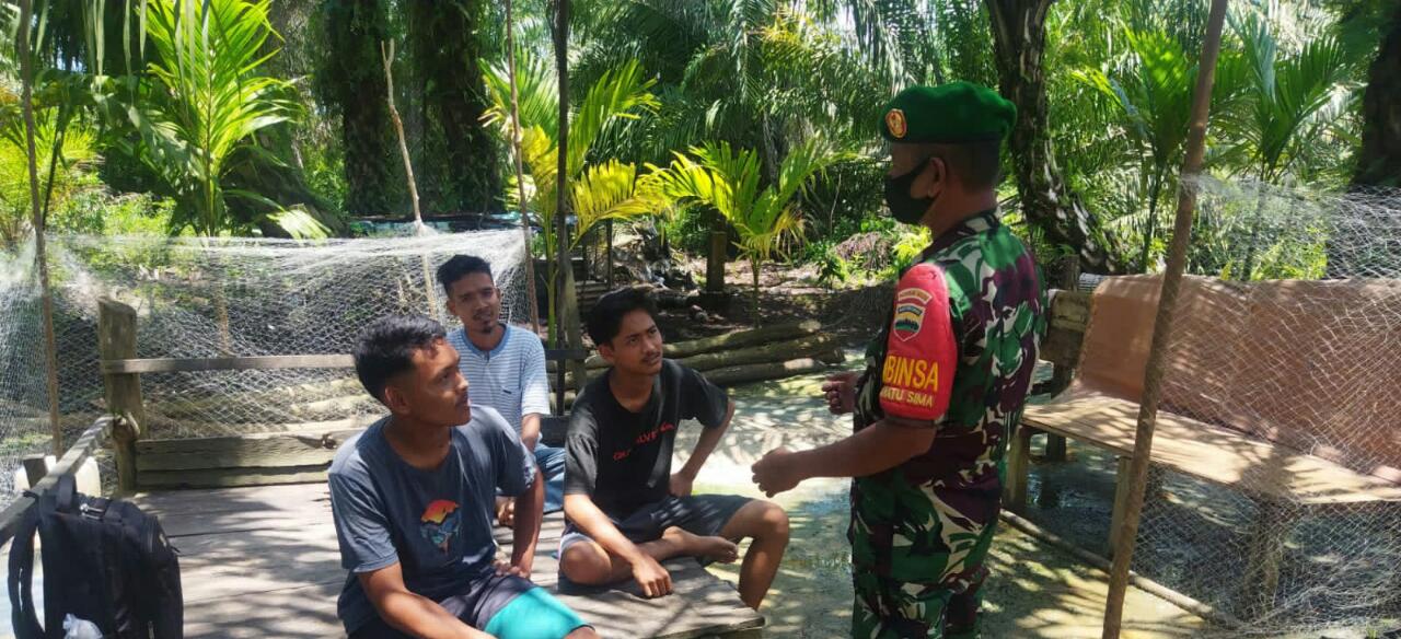 Giat Pencegahan Covid-19, Ini Yang Dilakukan Sertu Abu Kasim