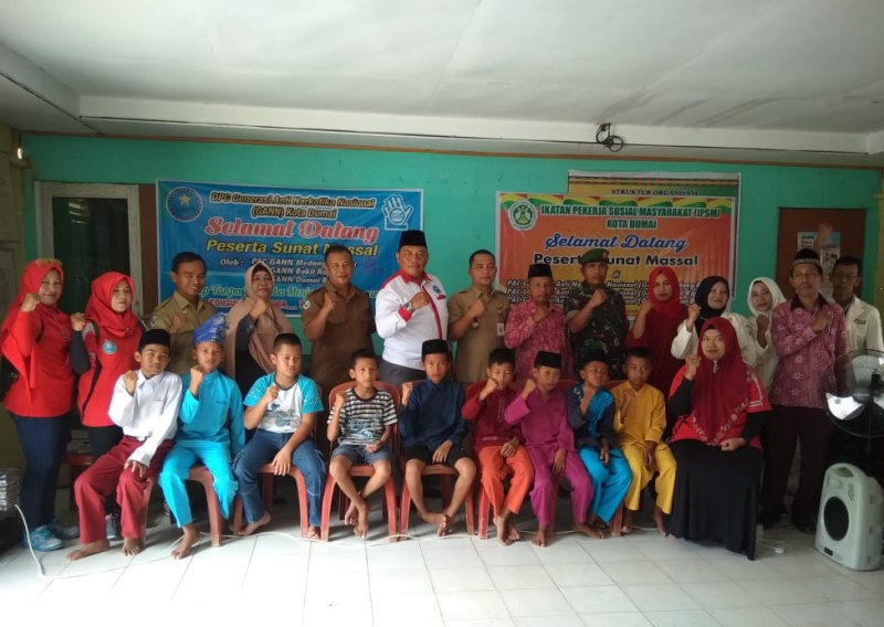 GANN Dumai Gelar Sunat Massal di Pelintung