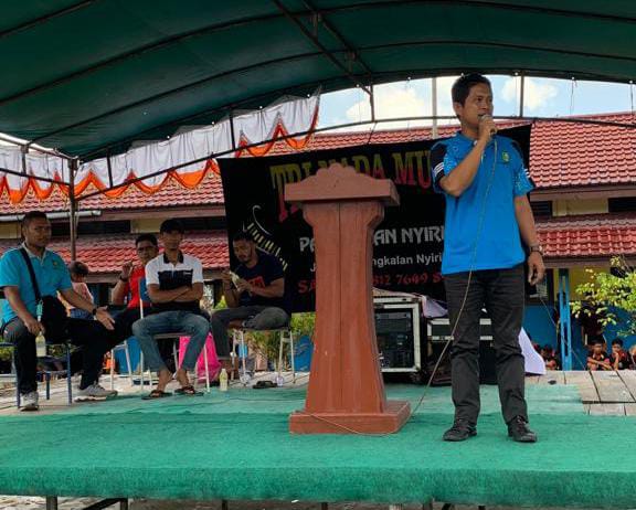 Buka Turnamen Bola Voly, Kades Pangkalan Nyirih, Mursalin Himbau Junjung Tinggi Sportivitas