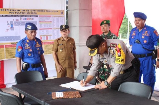 Zul AS dan Forkopimda Dumai Tinjau Pos Pengamanan Mudik Lebaran