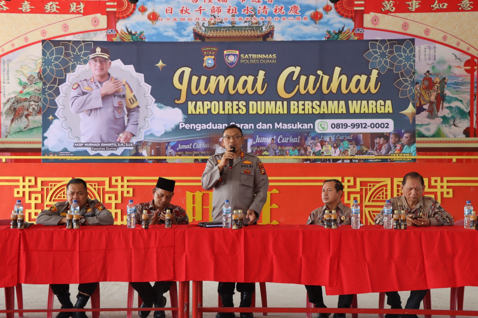 Kapolres Dumai Gelar Jumat Curhat dan Pembagian Zakat Profesi di Kelurahan Ratu Sima
