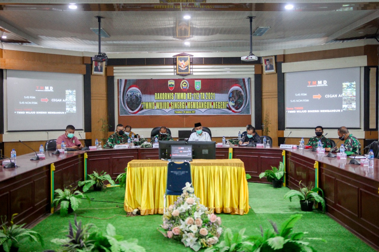 Kodim 0320/Dumai dan Pemko Gelar Rakornis TMMD 2021