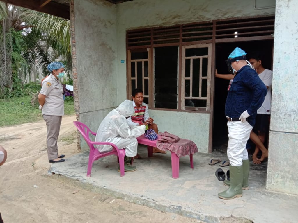 Pulang Dari Luar Negeri,5 Warga Tanah Putih Lakukan Rapid Test