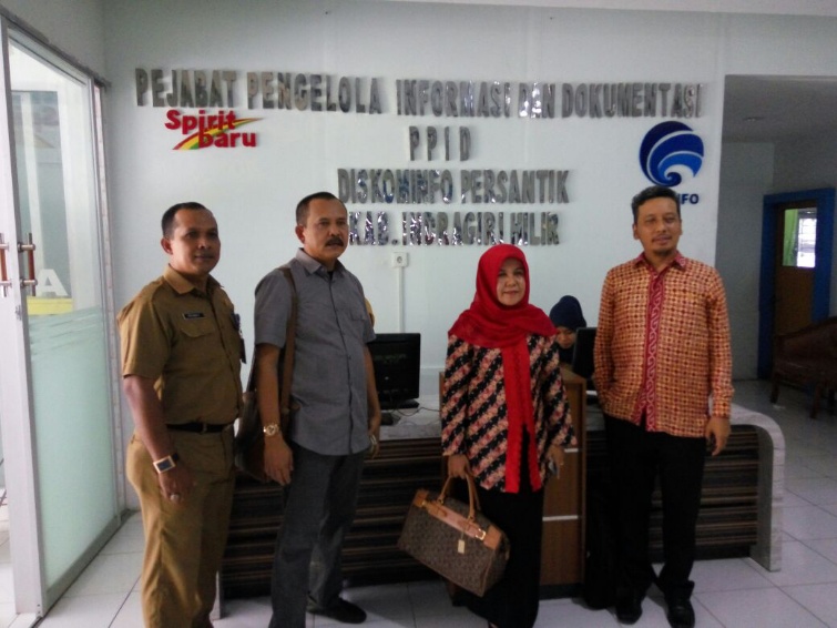 KIP Riau Monev Pelayanan Keterbukaan Informasi di Diskominfo Inhil