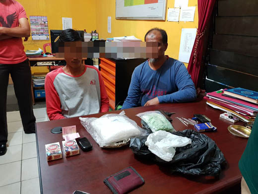 Dua Kurir Membawa 1 Kg Sabu dan 957 Butir Ekstasi Ditangkap Polres Bengkalis