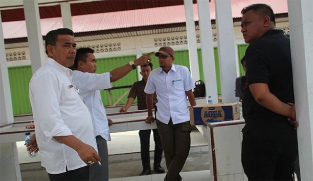 TP4D Kejari Rohul Tinjau Pembangunan Los Pasar Desa Ujung Batu Timur