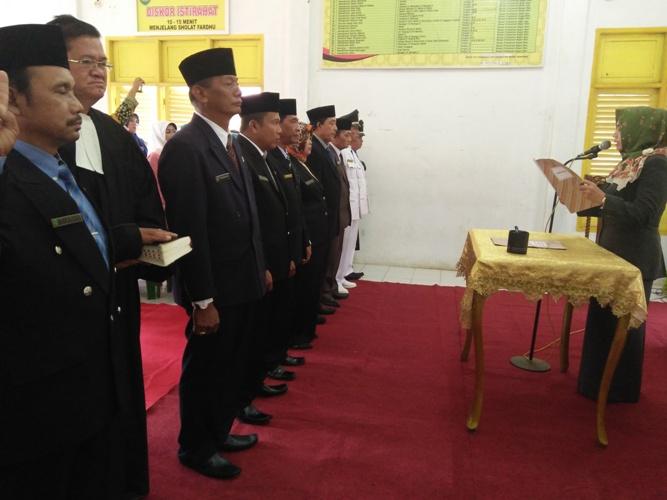 Camat Bagan Sinembah Lantik 9 Pejabat Eselon IV