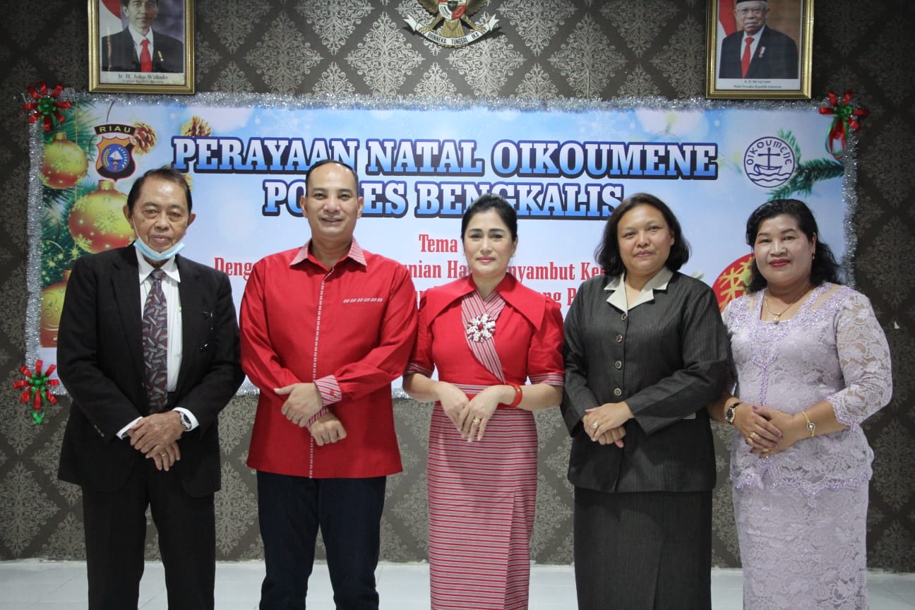 Kapolres Bengkalis Bersama Forkopimda Ikut Natal Bersama