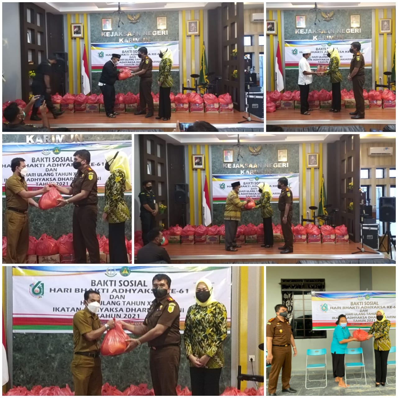 Dekat dan peduli kewarga, Kejari Karimun bagikan 609 paket Sembako