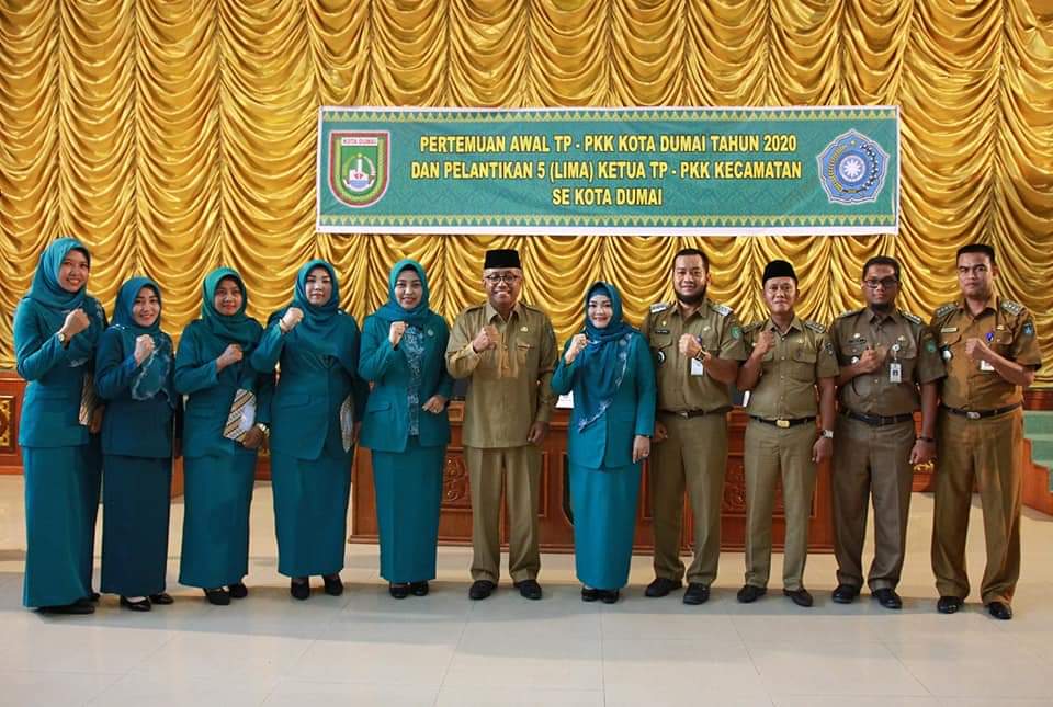 Lima Ketua TP-PKK Kecamatan di Kota Dumai Dilantik